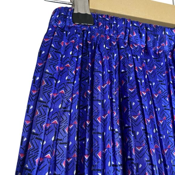 Maison d'Amelie Maxi Skirt Womens XS Blue Pull On Boho Hippie Flowy Lined NEW - Picture 9 of 12